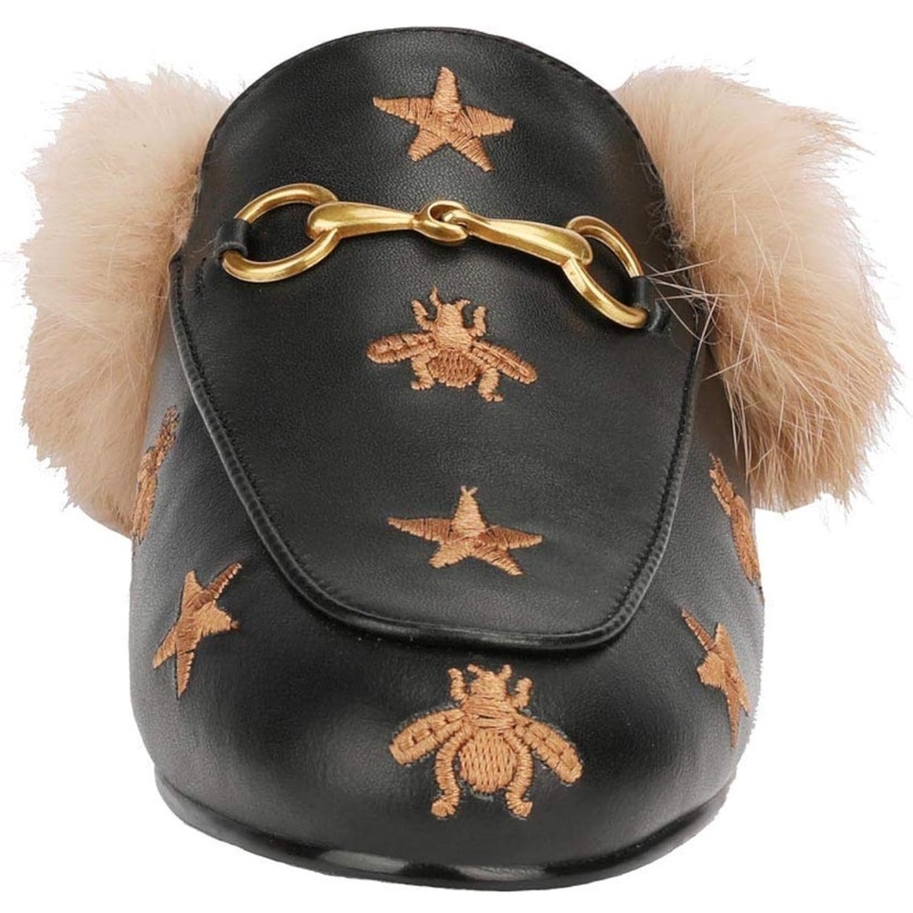Amazon Black and Brown Fur-Lined Mules - Picture 8 of 8